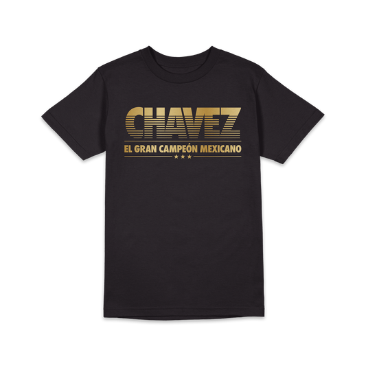 Playera "Futura Gold" negra caballero