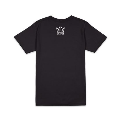 Playera "Futura Líneas Tricolor" negra caballero
