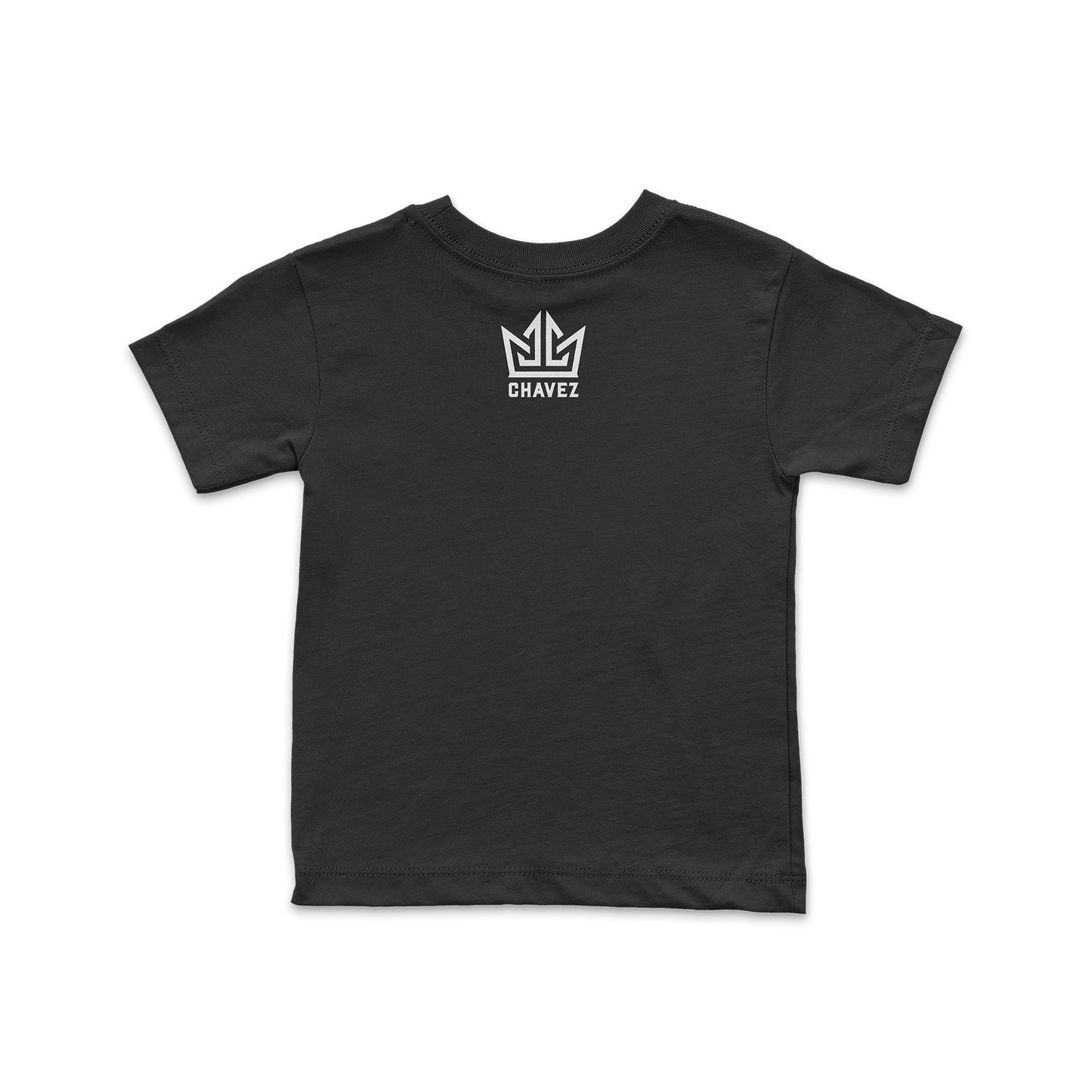 Playera "Futura Líneas Tricolor" negra niño