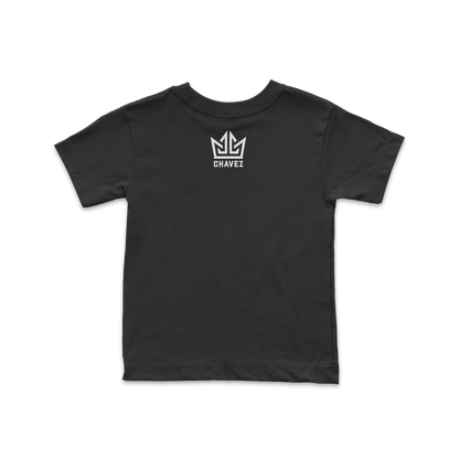 Playera "Futura Líneas Tricolor" negra niño