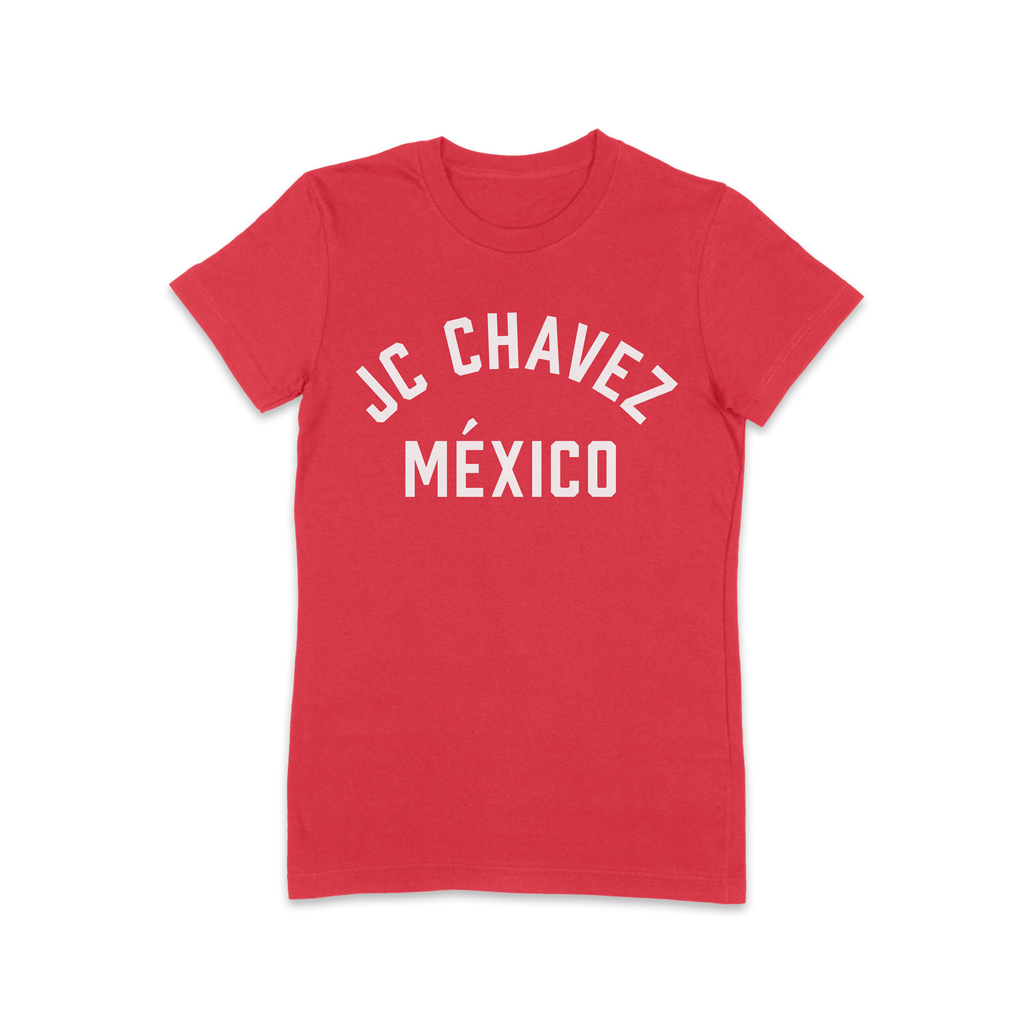 Playera "JC Chavez México" roja mujer